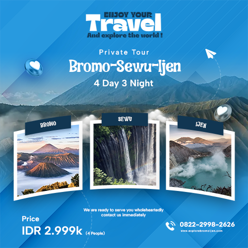 Private Tour Bromo-Sewu-Ijen 4D3N